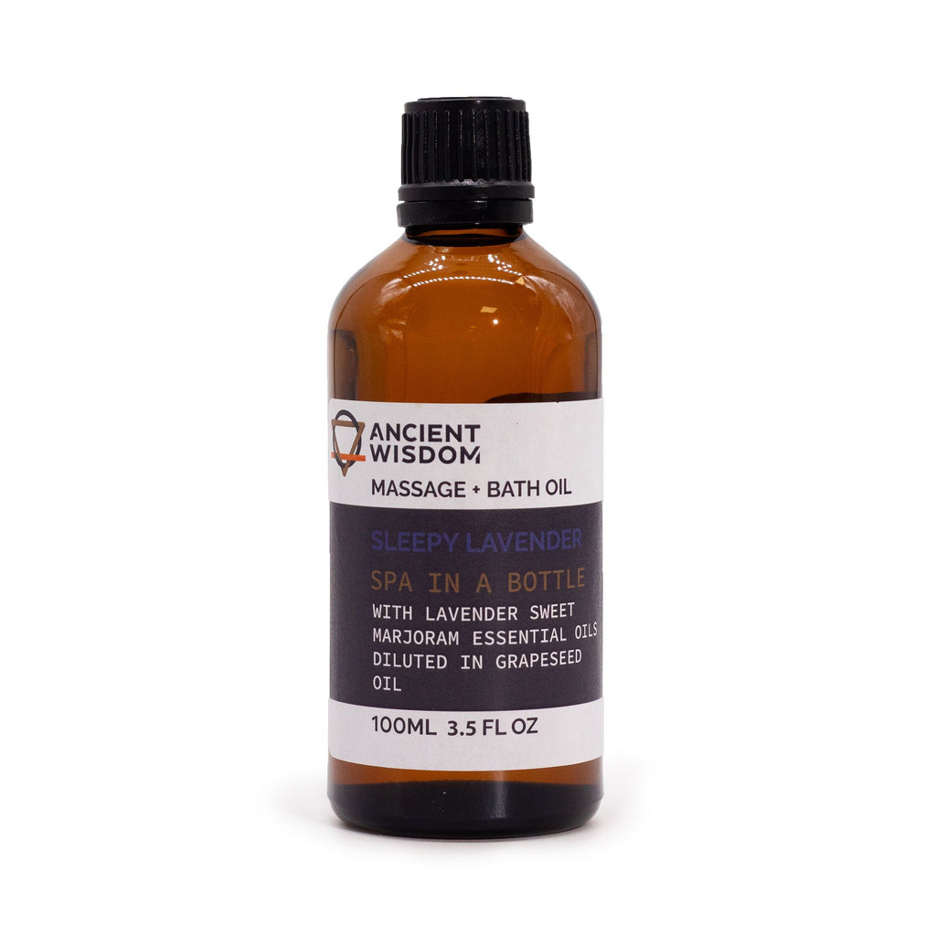 Sleepy Lavender Massage Oil 100ml for Relaxation and Bath Use