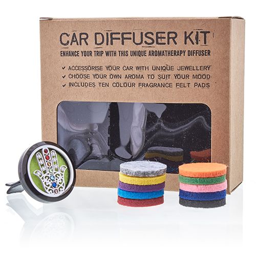 Car Diffuser Kit Hamsa Aromatherapy Accessory for Your Vehicle