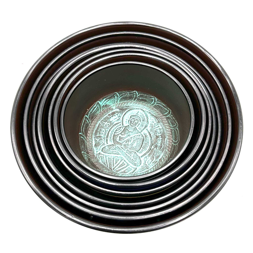 Large Chakra Set of Seven Singing Bowls for Home and Decor