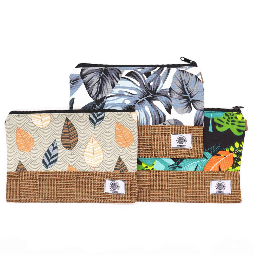Large Luxury Tropical Pouches in Assorted Designs for Every Use