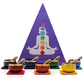 Chakra Pyramid Singing Bowl Gift Set with Seven Bowls for Harmony