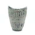 Wide Neck Shaped Cream Vase 22cm for Stylish Floral Displays