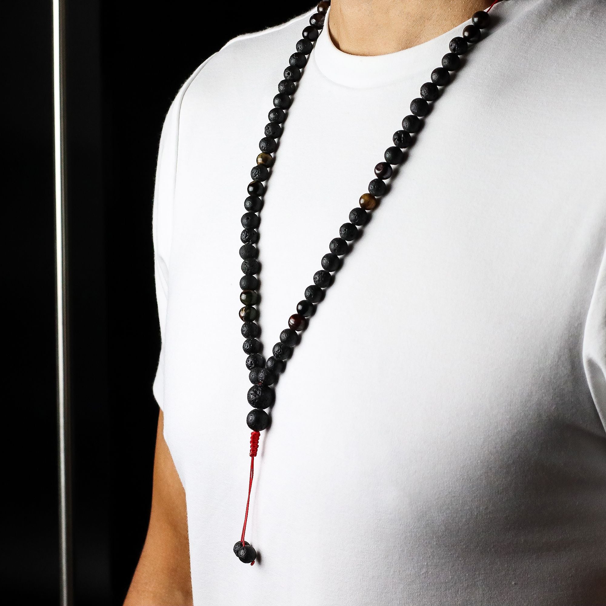 Essence of the Volcano Necklace with Natural Lava Stone Design