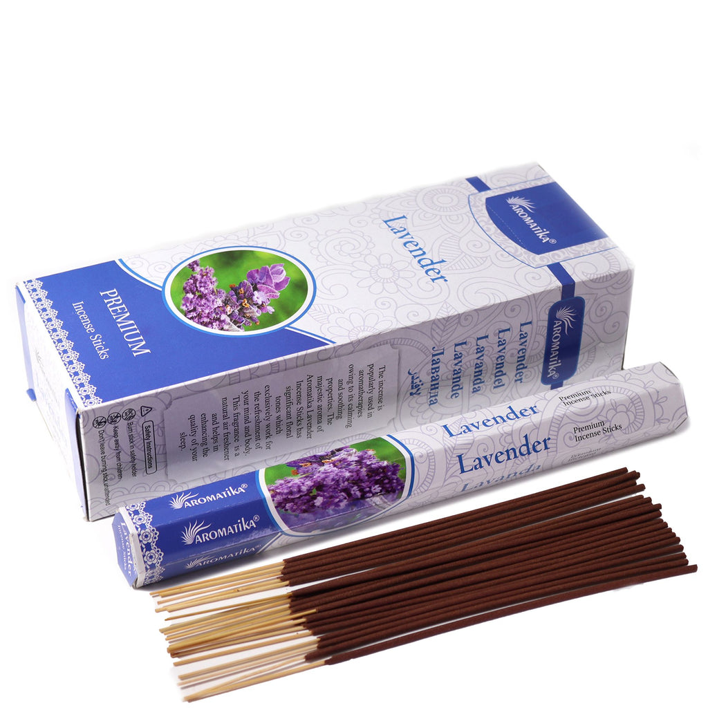 Aromatika Lavender Scented Hex Incense Sticks for Relaxation