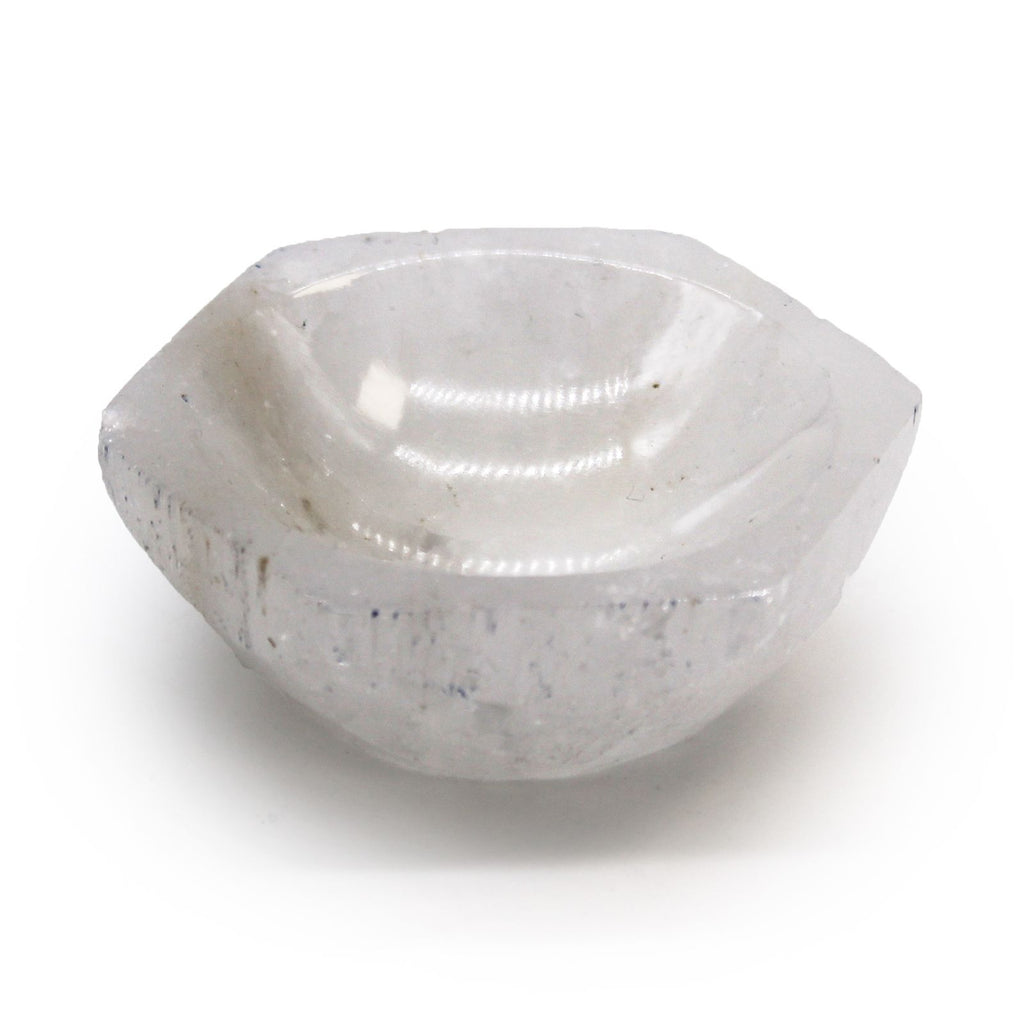 Selenite Hex Bowl 6cm for Stylish Home Decor and Display