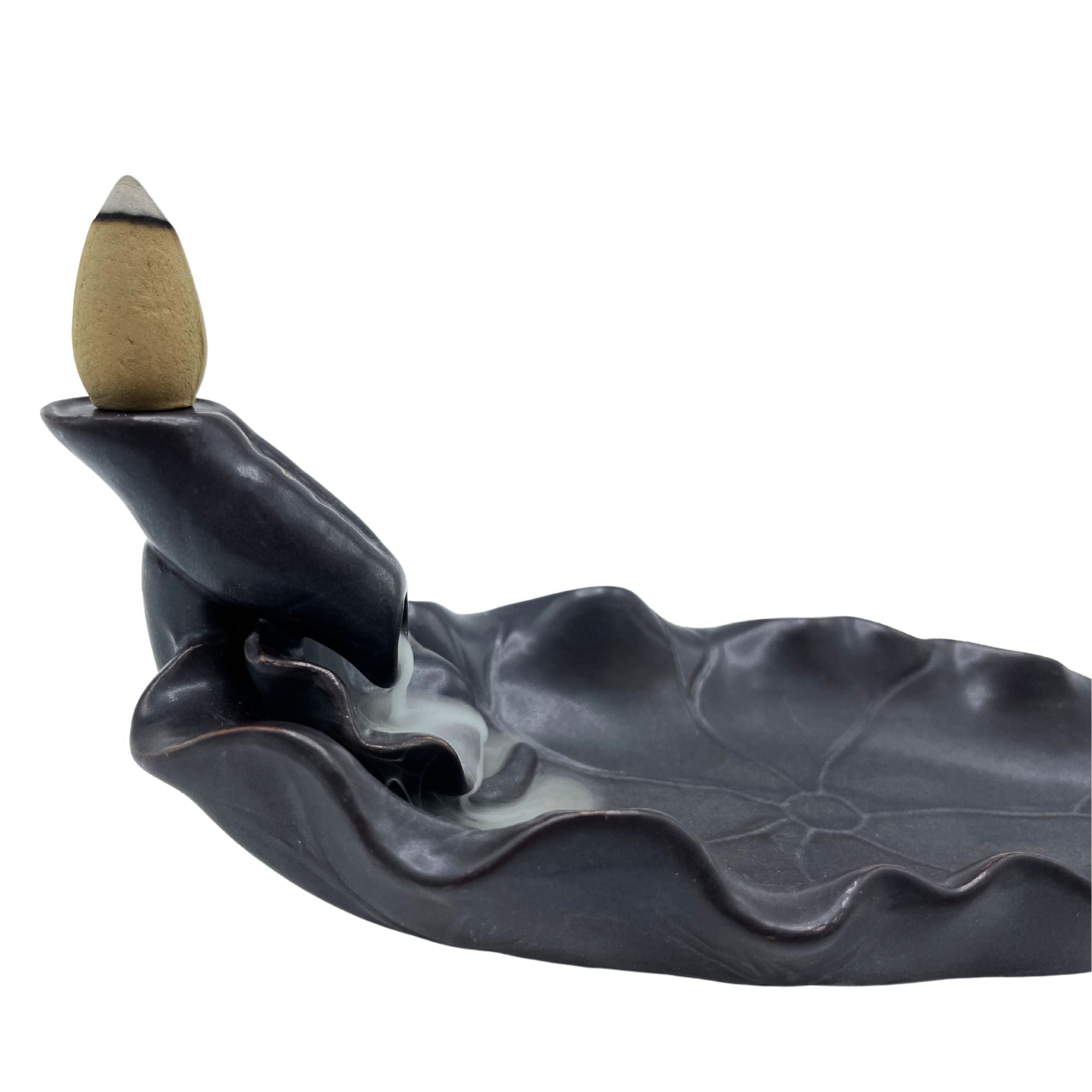 Backflow Incense Burner Lotus Flower for Creating Tranquil Spaces