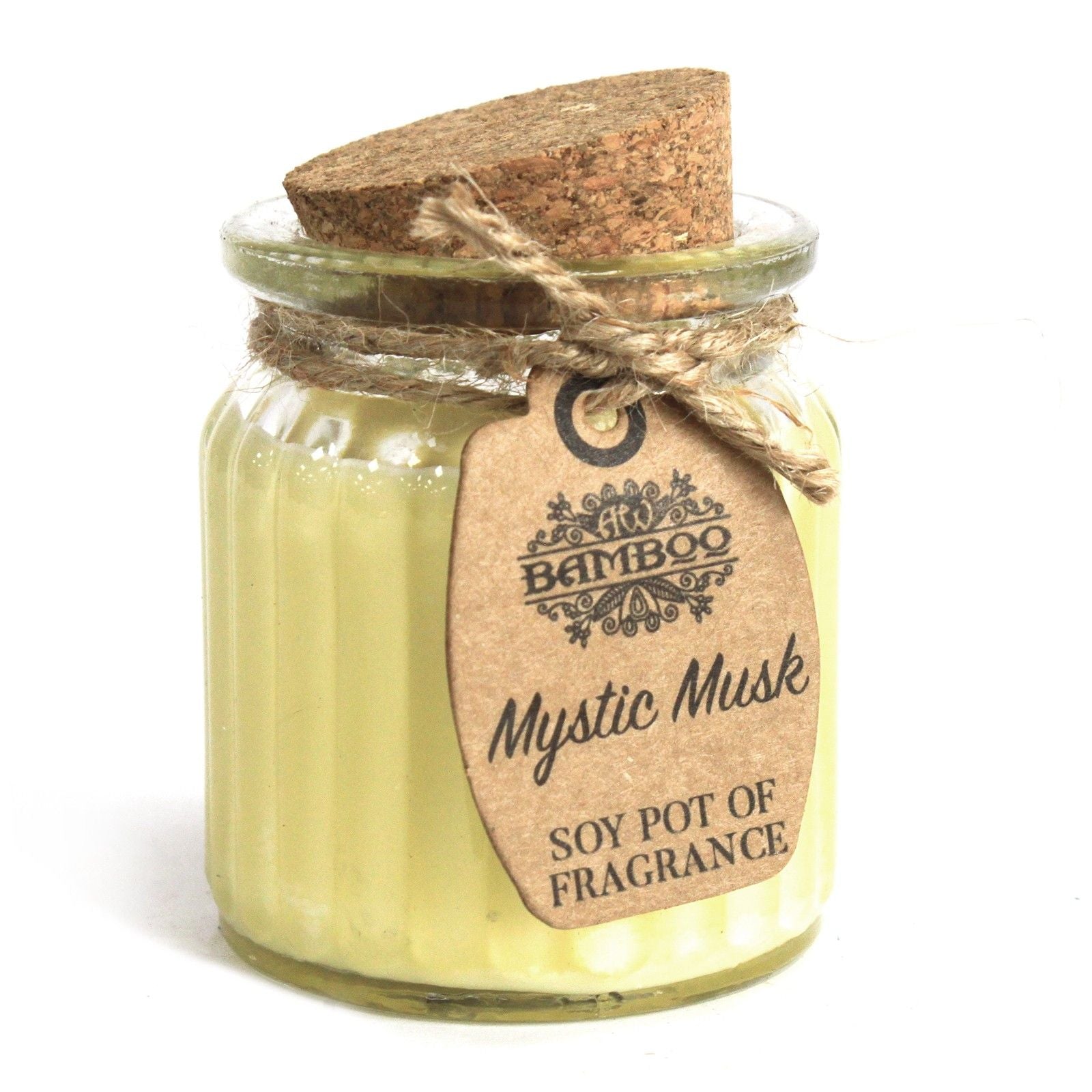 Mystic Musk Soy Pot of Fragrance Candles with Cork Lid Design