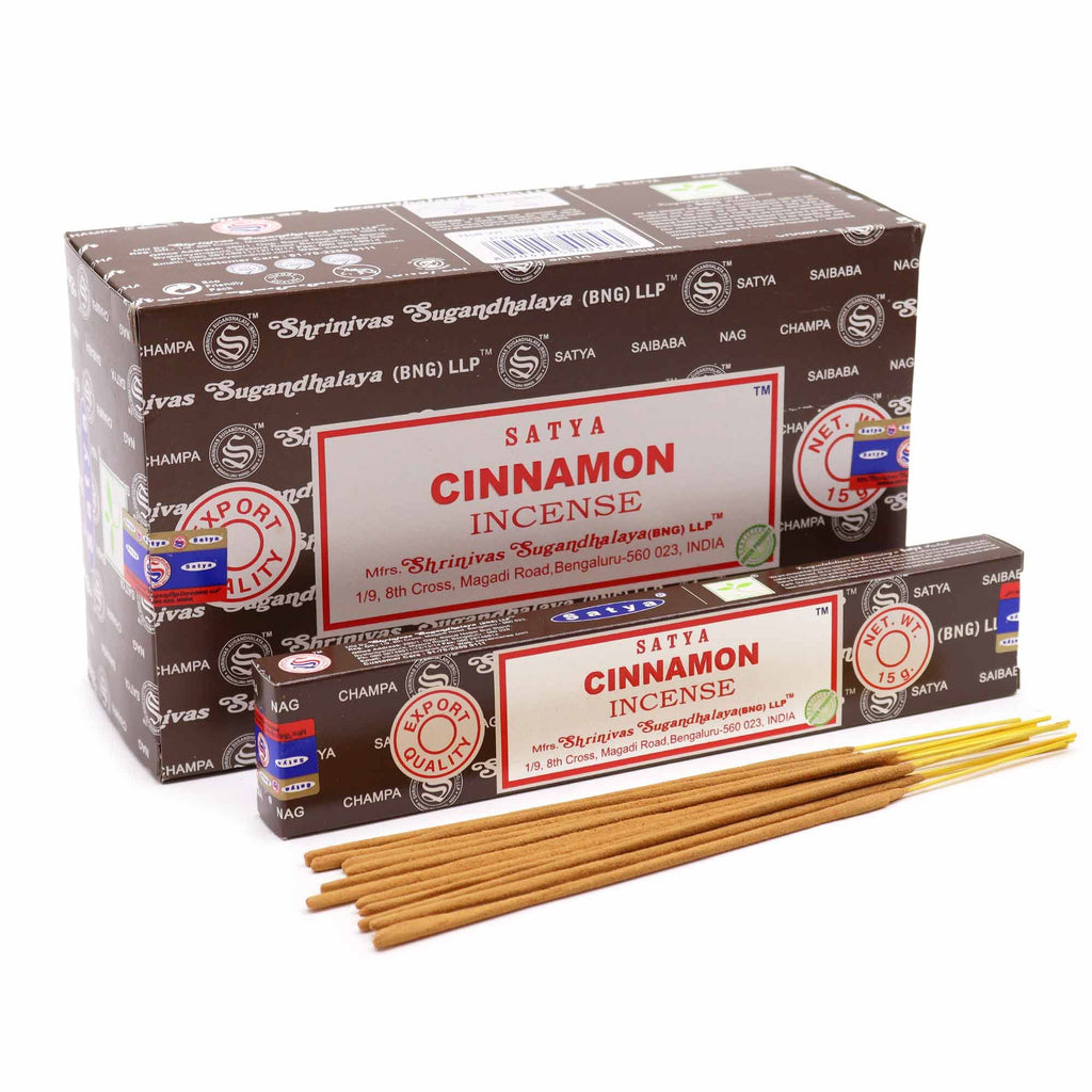 Satya Incense Sticks 15g with Energising Cinnamon Aroma