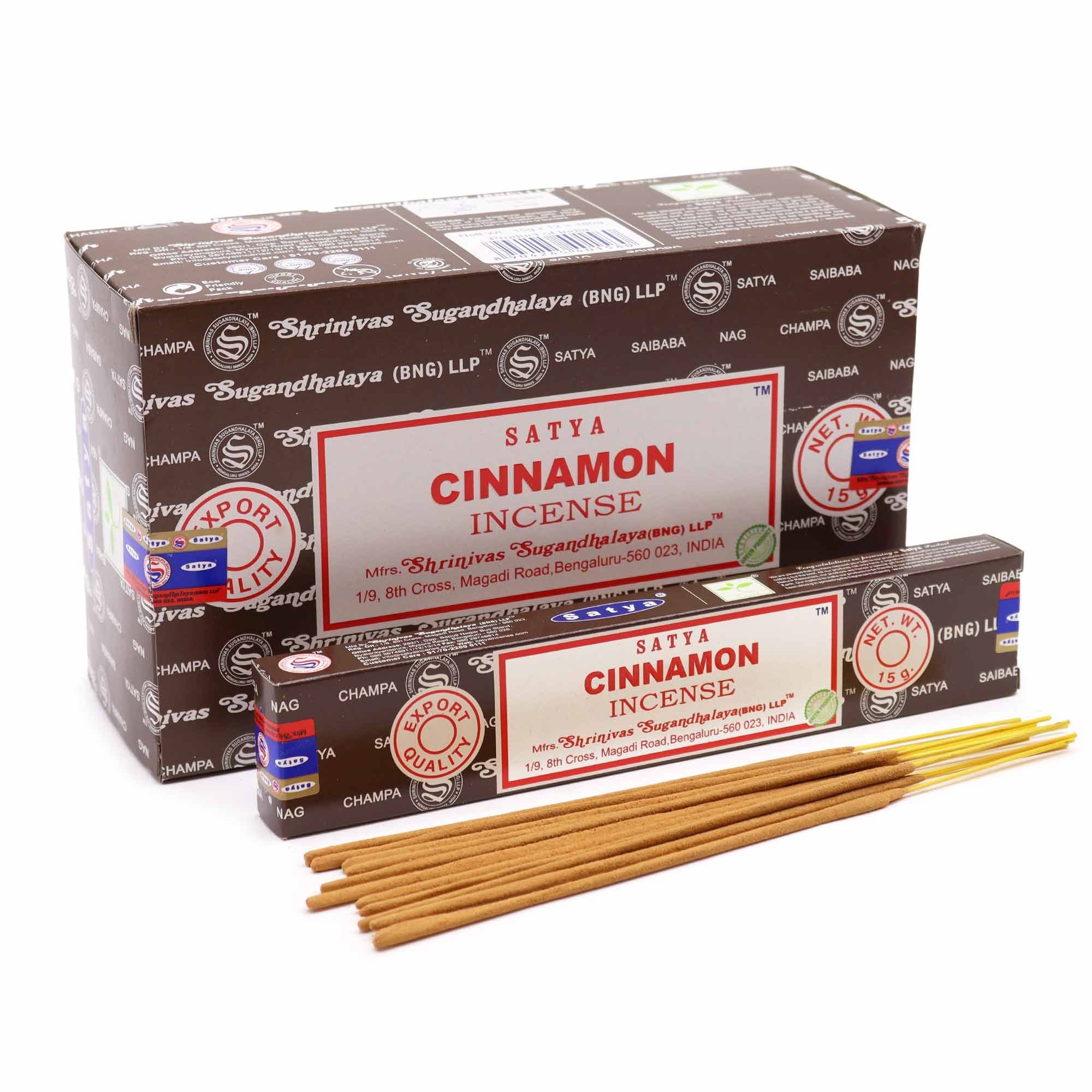 Satya Incense Sticks 15g with Energising Cinnamon Aroma