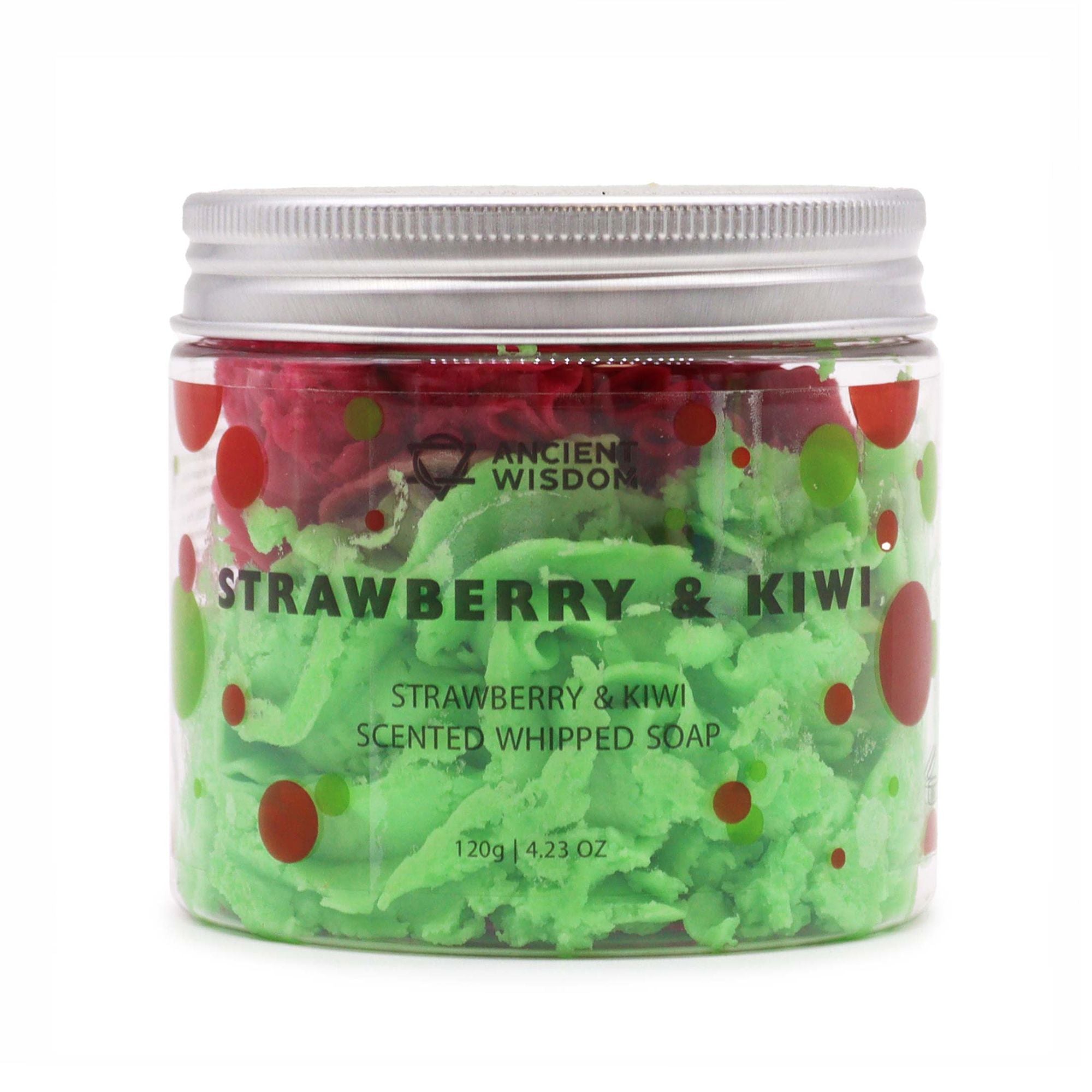 Strawberry & Kiwi Whipped Soap 120g for Refreshing Cleanse