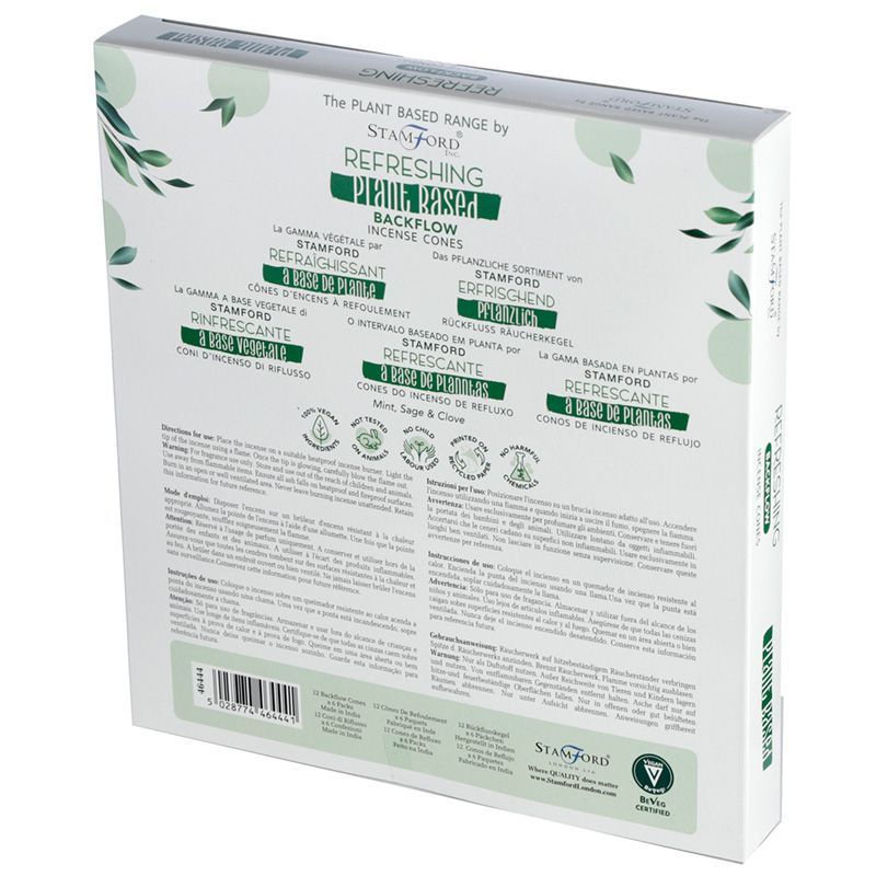 Plant Based Backflow Incense Cones with Refreshing Aroma Effect