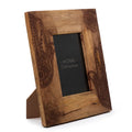 Medium Black Mango Wood Picture Frame with Hamsa Design for 10x15cm