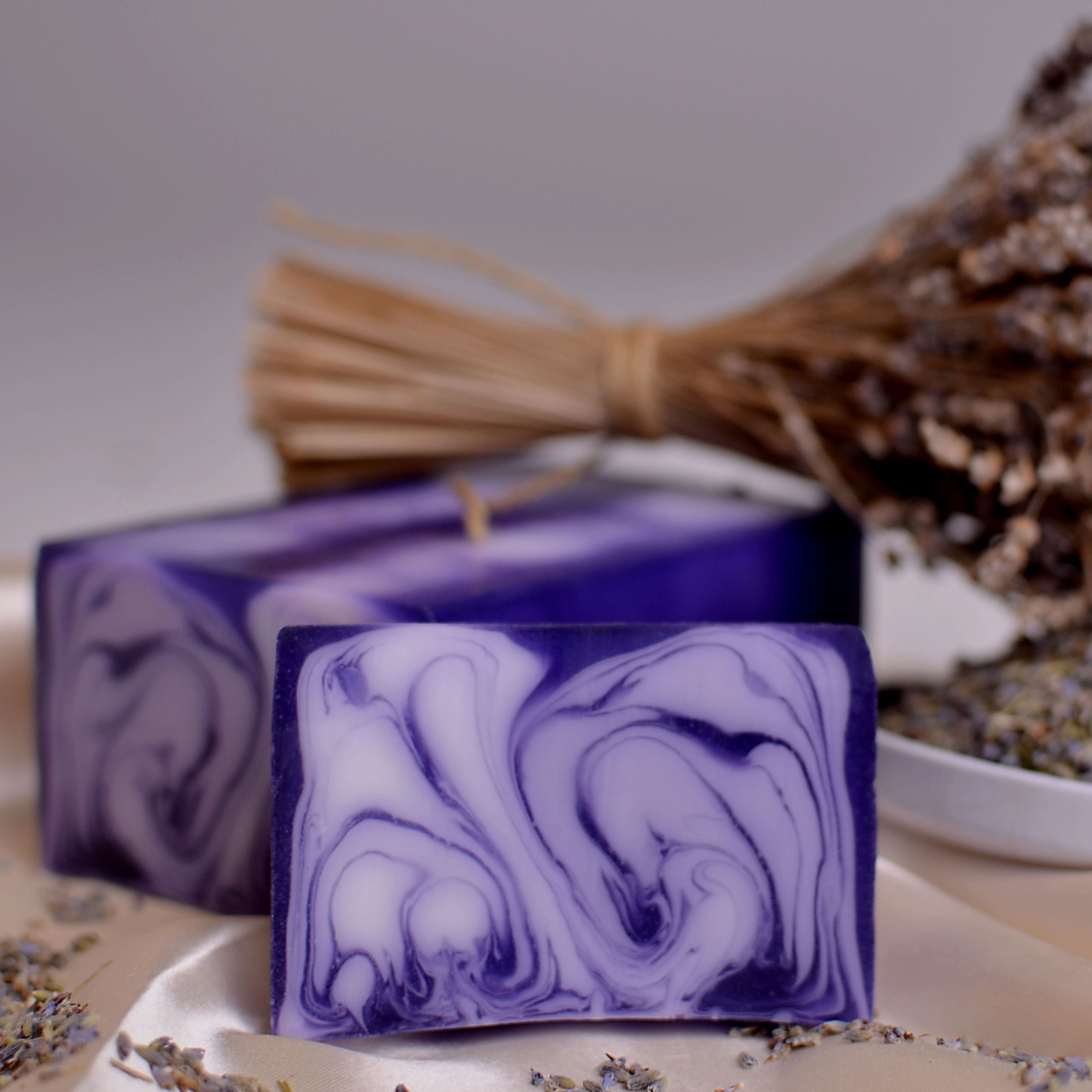 Lavender Handcrafted Soap Loaf 1.2kg for Luxurious Cleansing