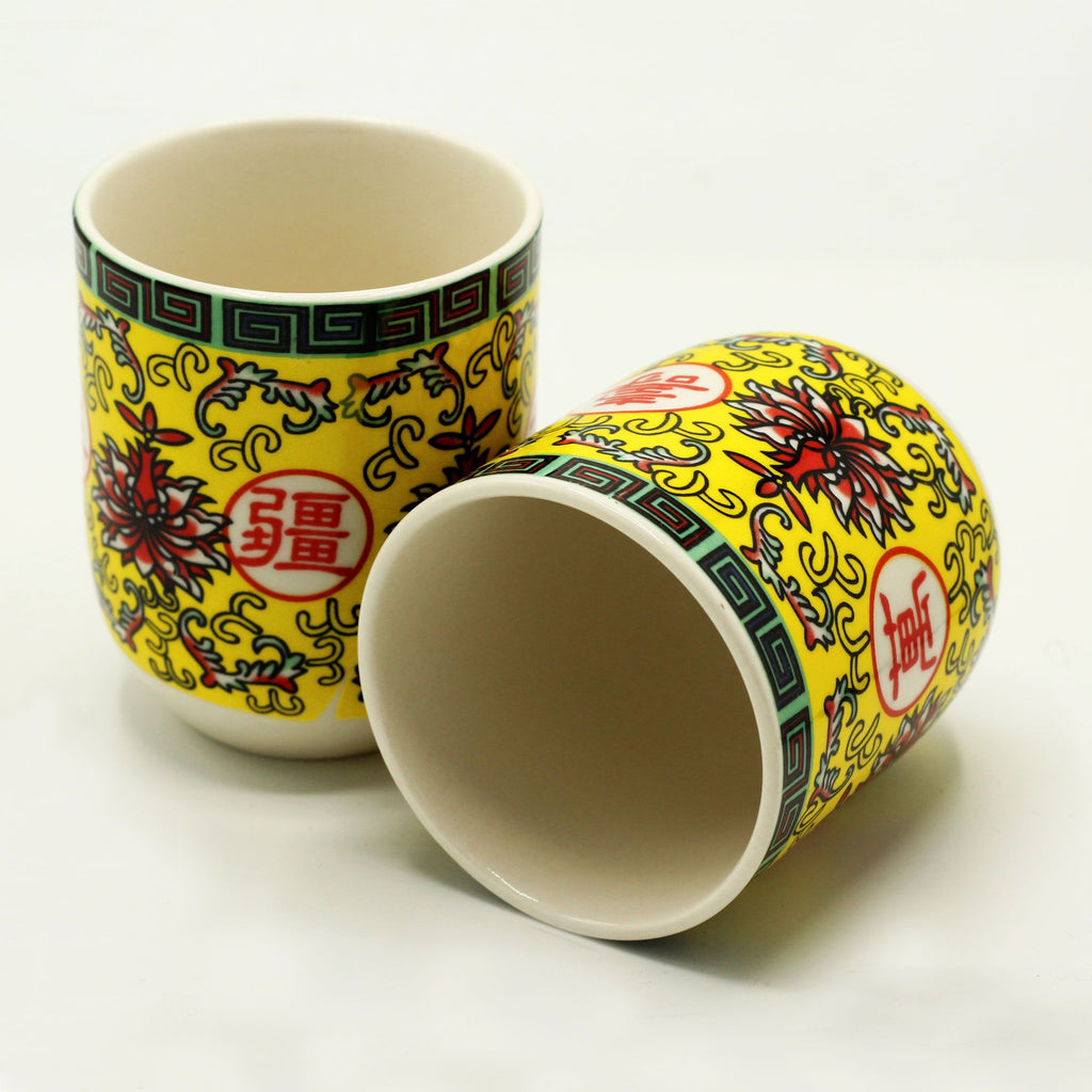 Herbal Tea Cups Long Life Oriental Design for Stylish Infusions