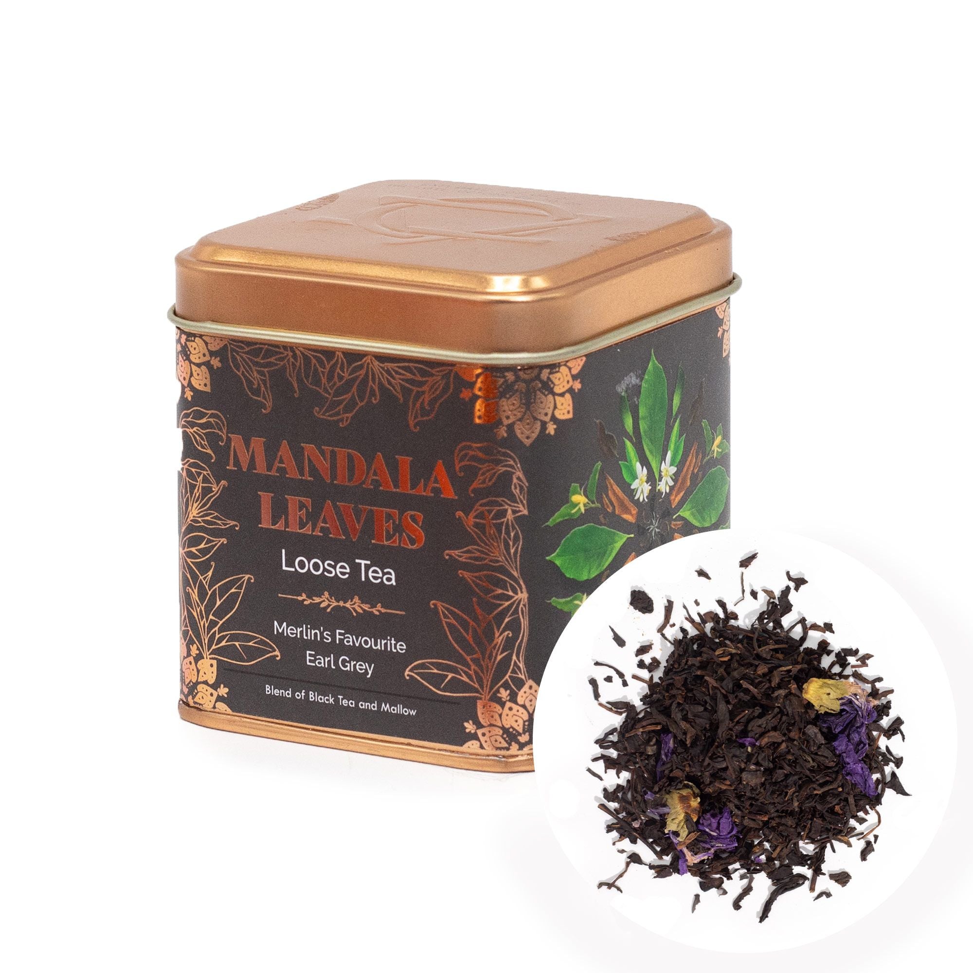 50g Merlin's Favourite Earl Grey Tea in Decorative Tin for Gifting