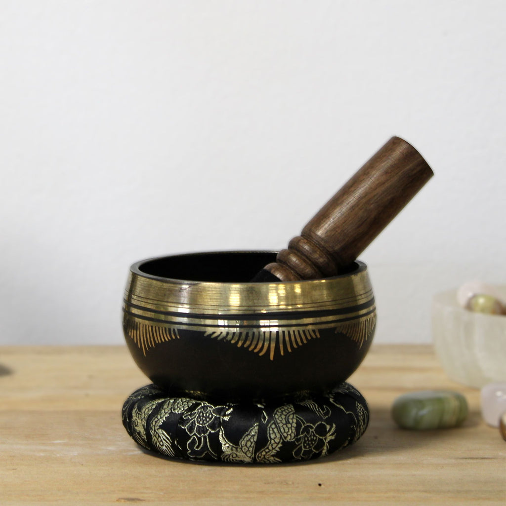 Flower Of Life Sing Bowl Set with Mallet and Carrying Case