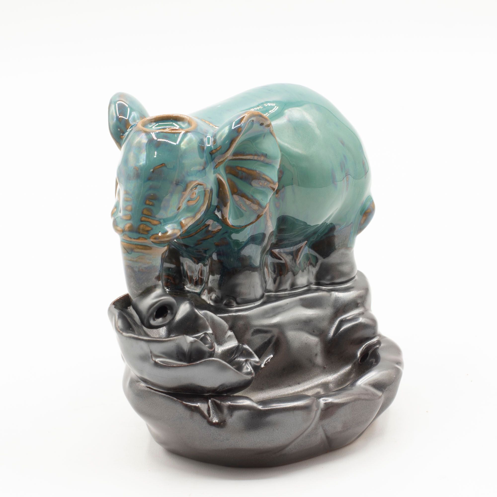 Backflow Incense Burner Elephant at Pool for Soothing Atmosphere