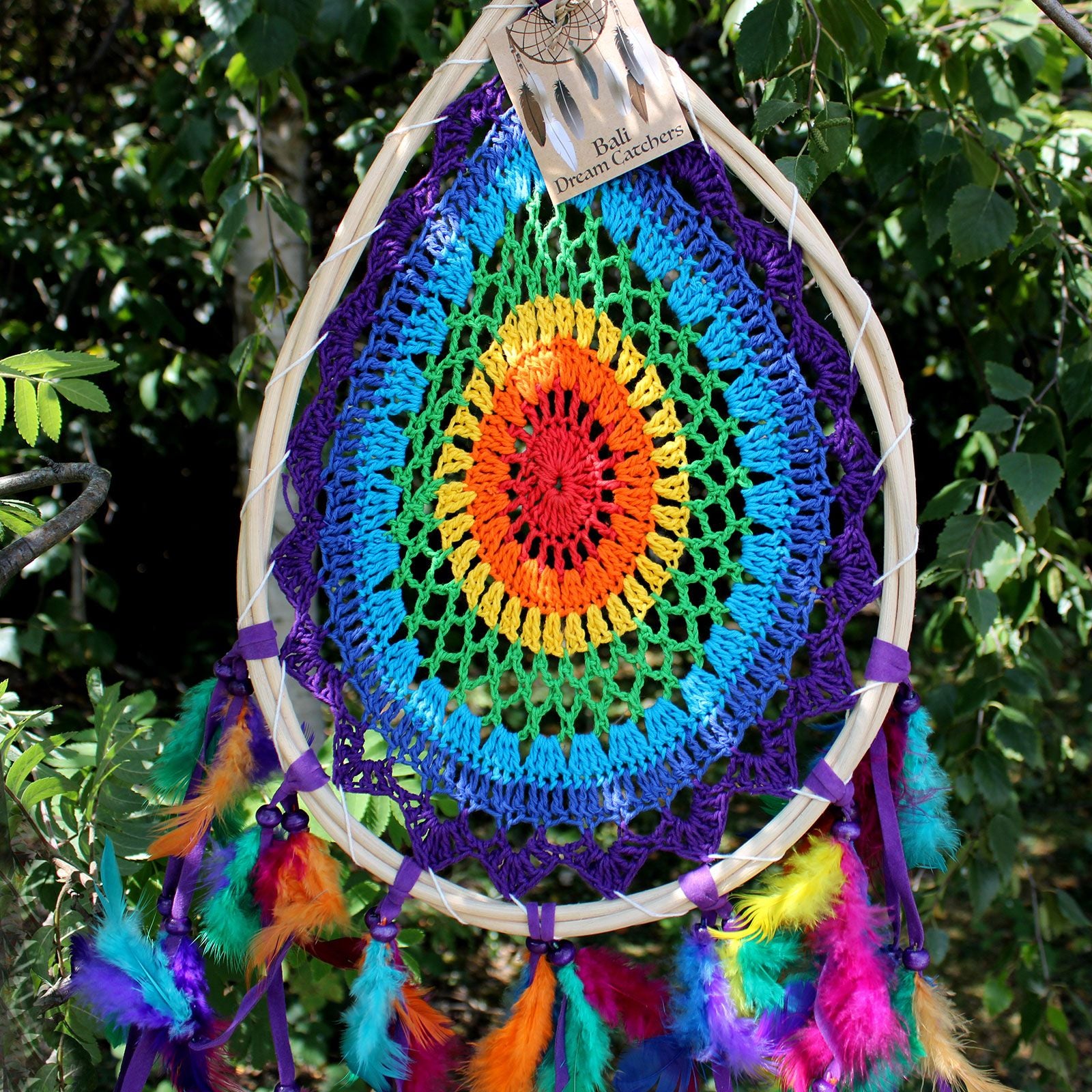 Bali Dream Catchers Large Multi Teardrop for Beautiful Home Decor