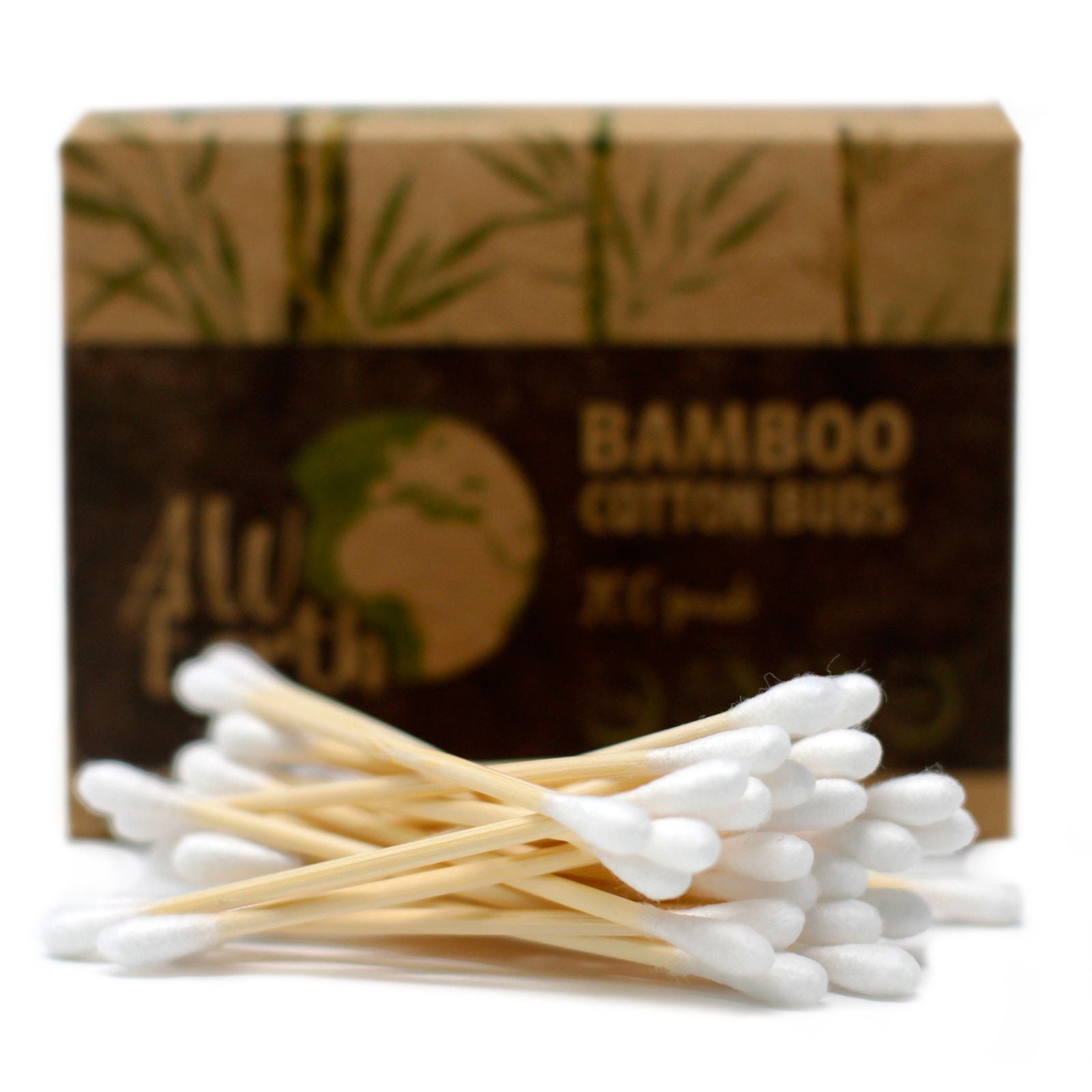 Box of 200 Eco Friendly Bamboo Cotton Buds for Cleaning Tasks