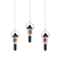 The Night Watcher- Combo Piece Copper Pendulum -  Obsidian