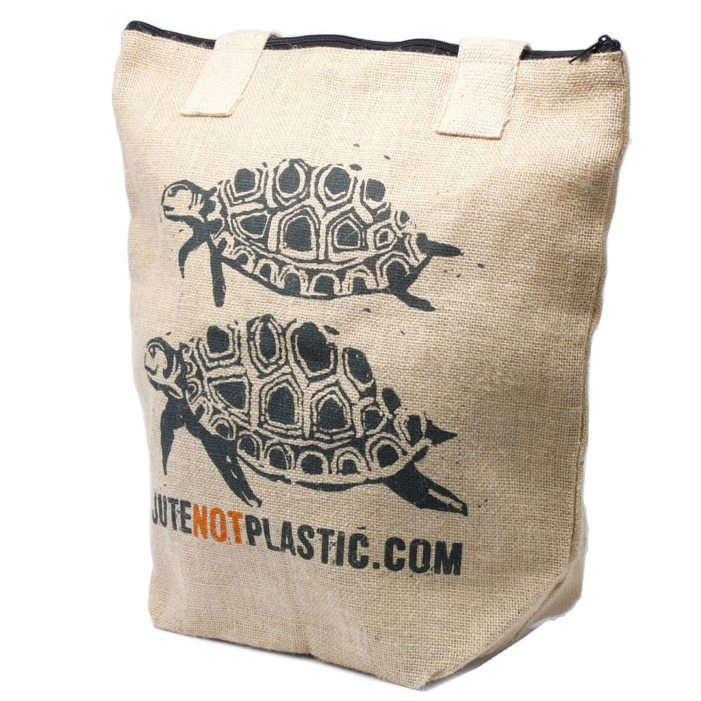 Eco Friendly Two Turtles Jute Bag for Sustainable Shopping Needs