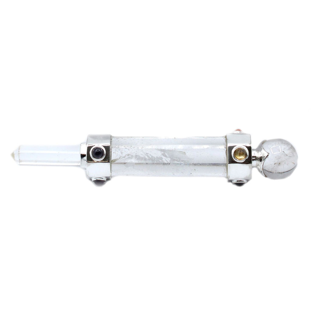 Hexagonal Crystal Healing Wand 12cm Rock Quartz for Home Decor