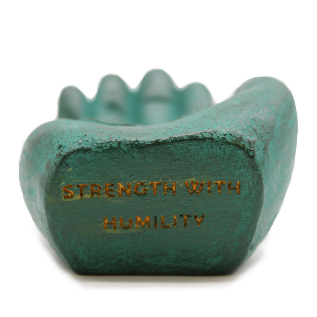 Hand Incense Burner Strength in Green for Aromatic Use