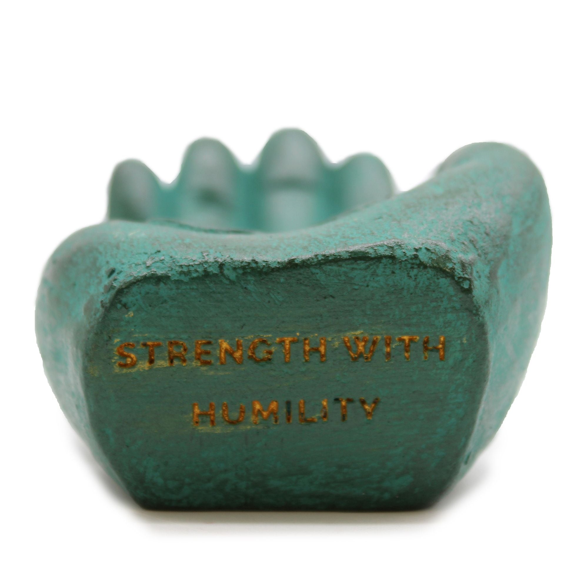 Hand Incense Burner Strength in Green for Aromatic Use