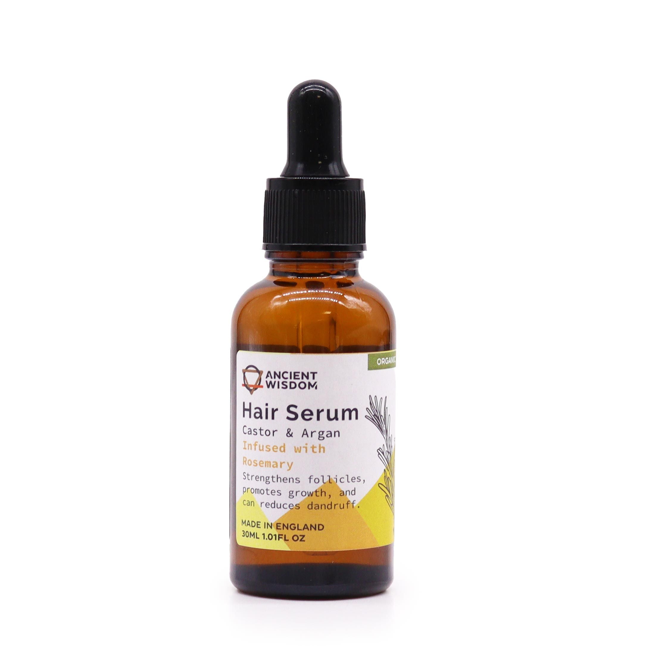 Organic Hair Serum 30ml with Rosemary for Healthy Hair Growth