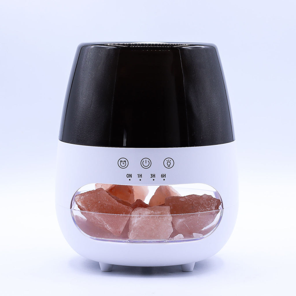 Salt Stone Flame Effect Aroma Diffuser with Timer and USB Power