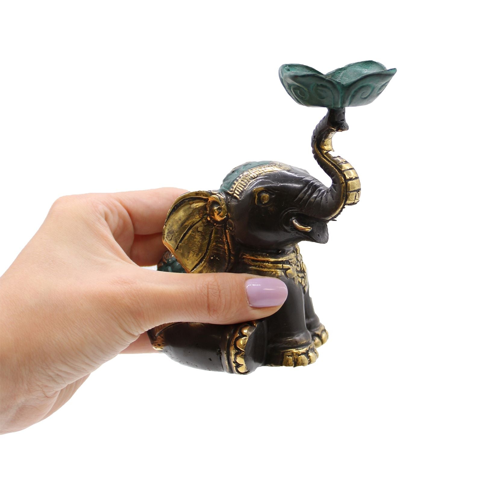 Medium Elephant Candle and Incense Holder for Elegant Home Decor