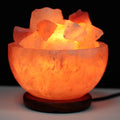 Himalayan Salt Fire Bowl and Chunks for Unique Home Decor Accent