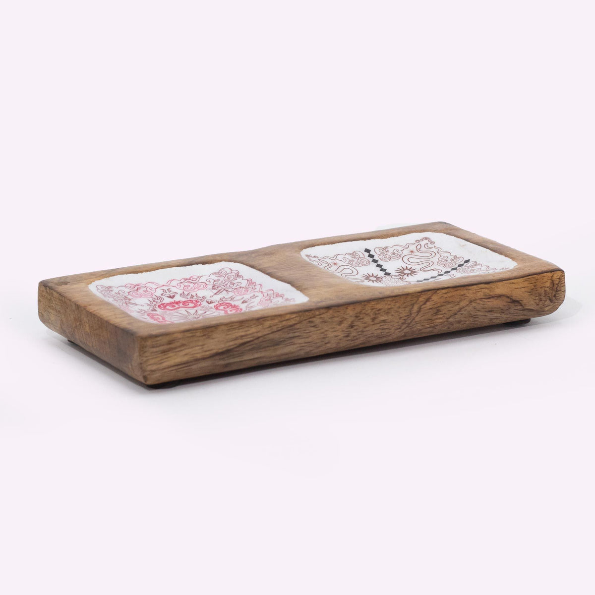 Hop Hare Enameled Double Trinket Tray - Cupid & Lion