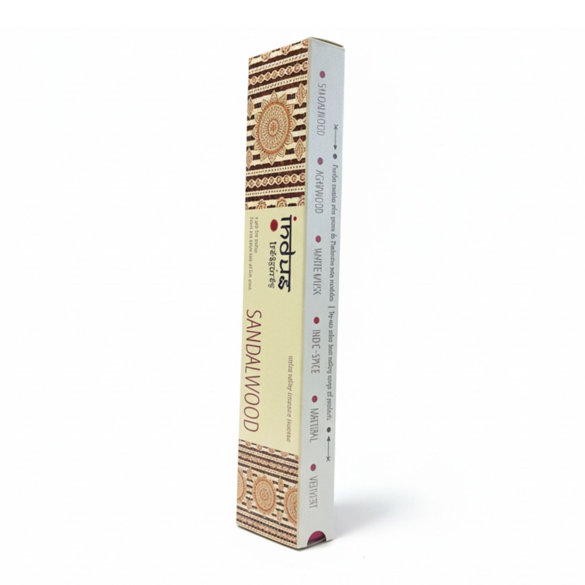 Indus Treasures Sandalwood Incense Sticks 15g Pack of 12