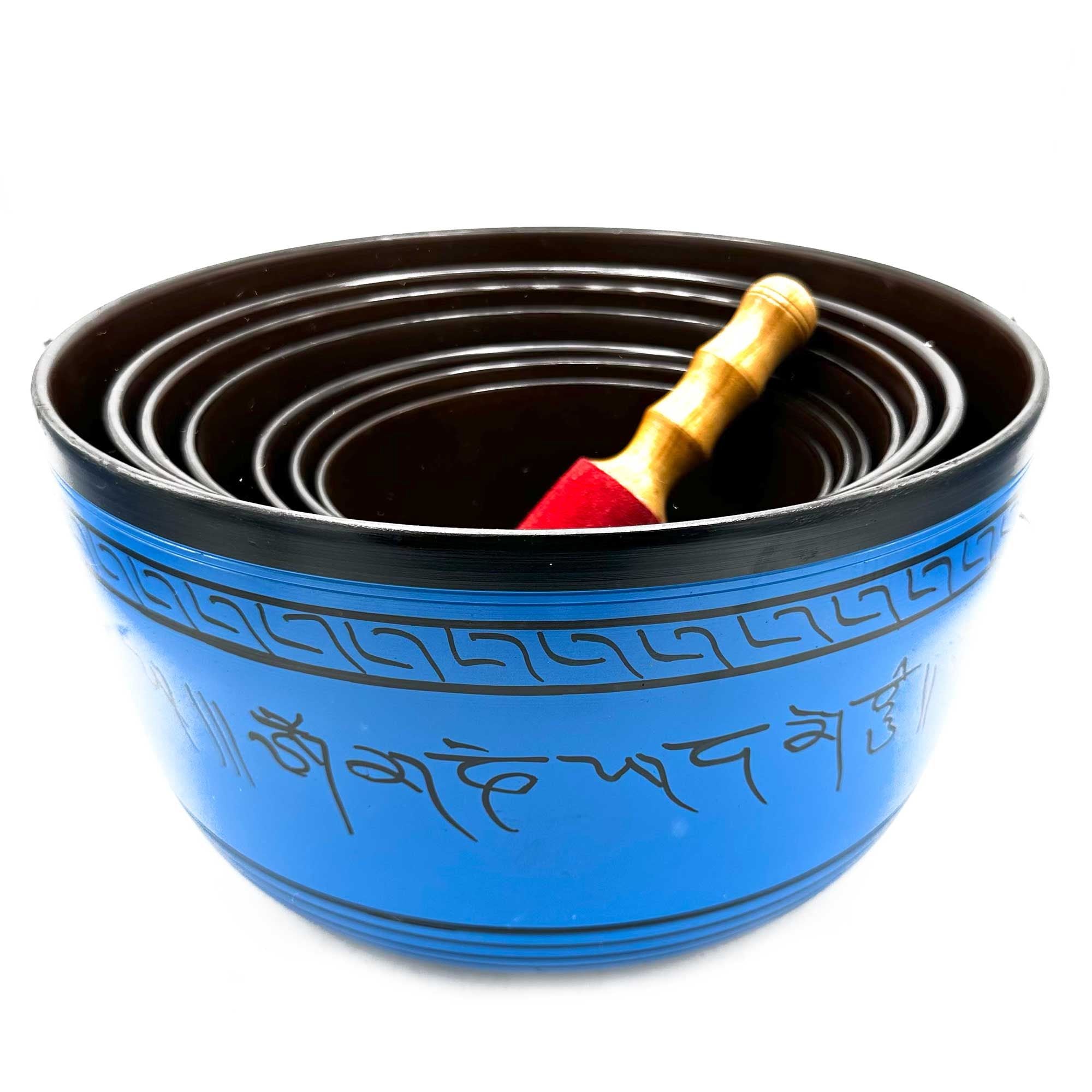 Large Chakra Set of Seven Singing Bowls for Home and Decor