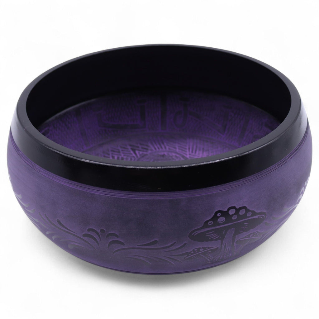 Extra Loud Mushroom Singing Bowl in Purple Haze for Meditation