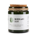 Greenman Woodwick Soy Candle Woodland Zest in Green Glass Jar