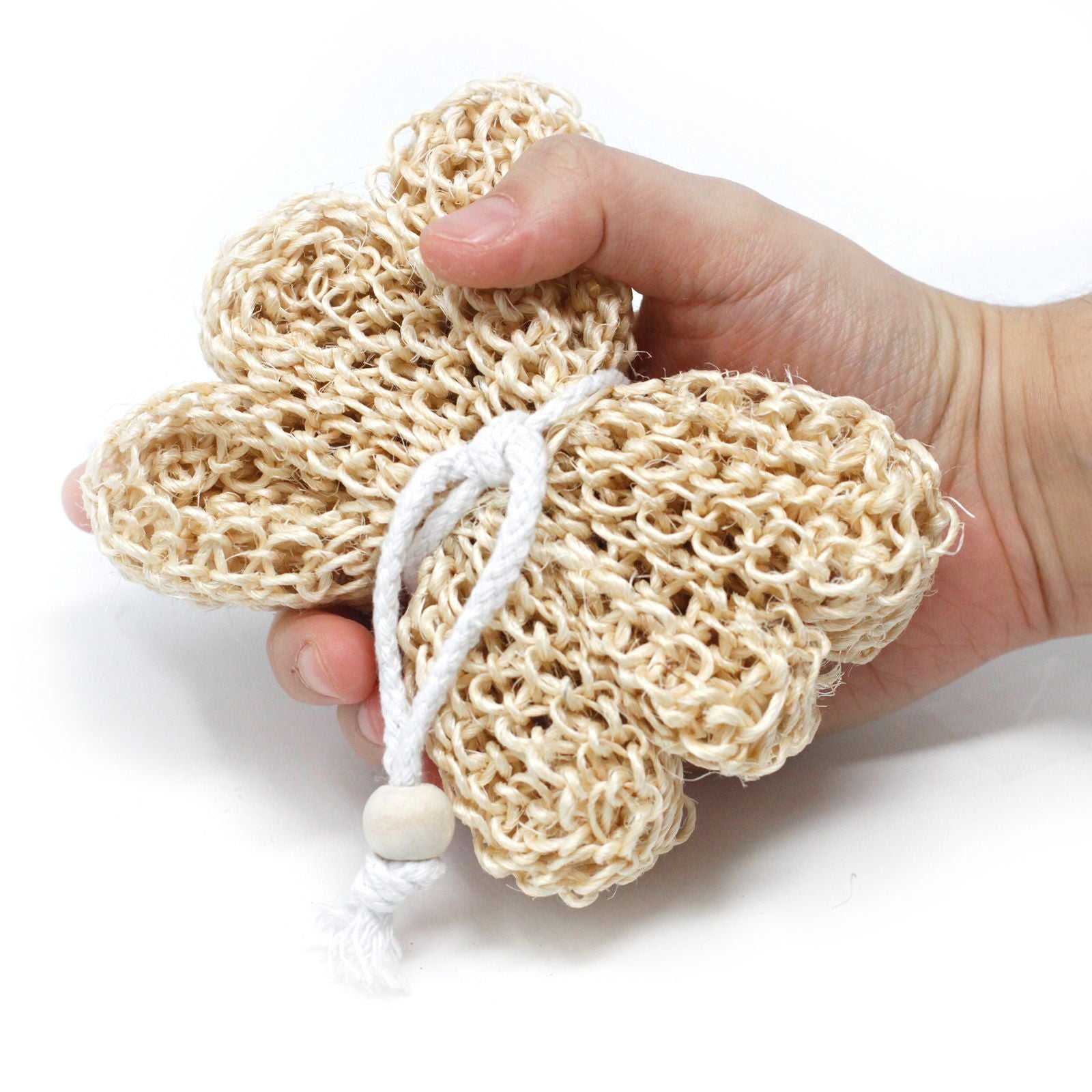 Sisal Sponge and Scrub Exfoliating Star for Skin Refreshment