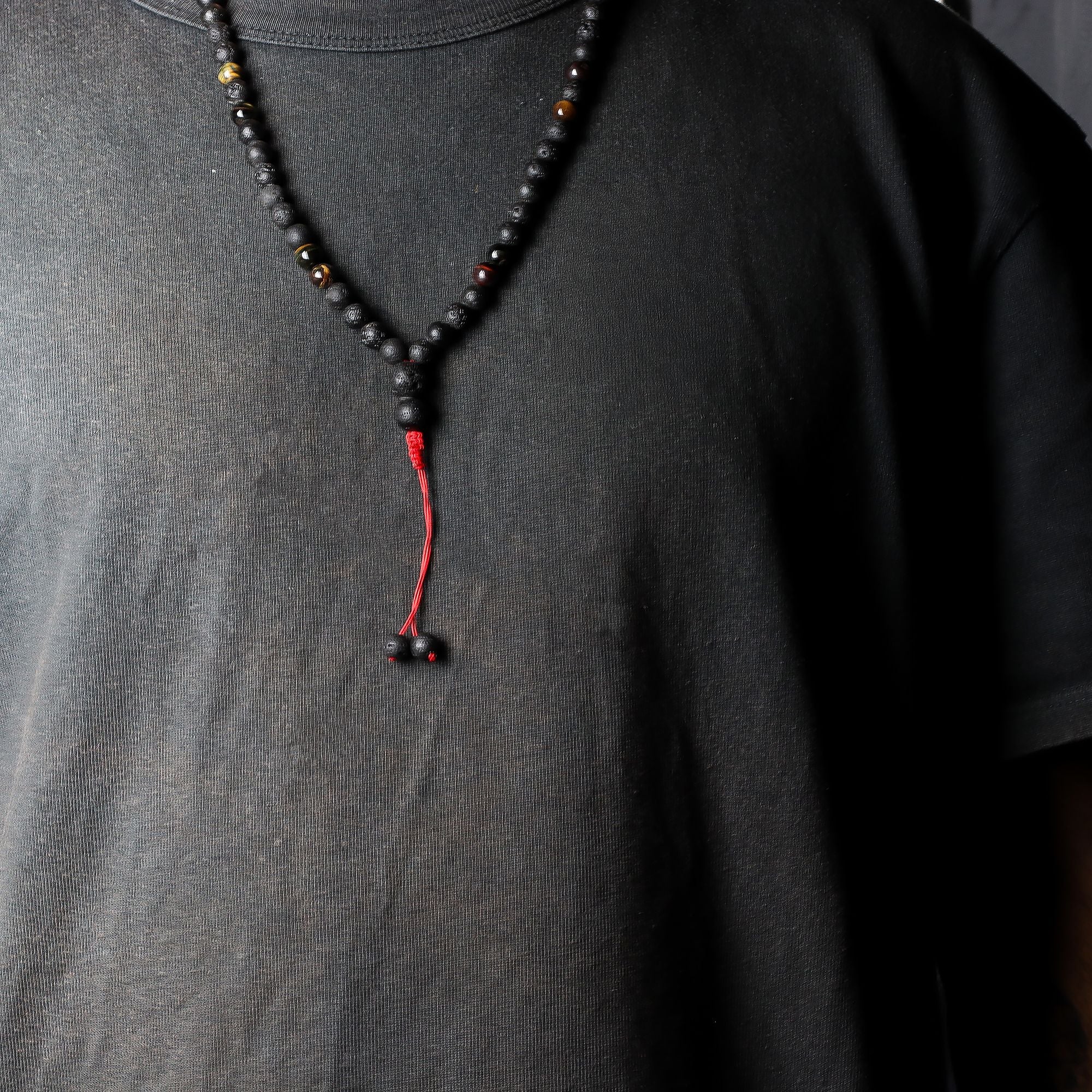 Essence of the Volcano Necklace with Natural Lava Stone Design