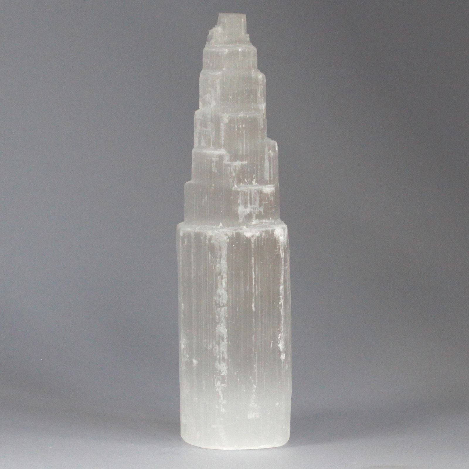 Natural Selenite Tower Unique Crystal from Morocco 20 cm Height