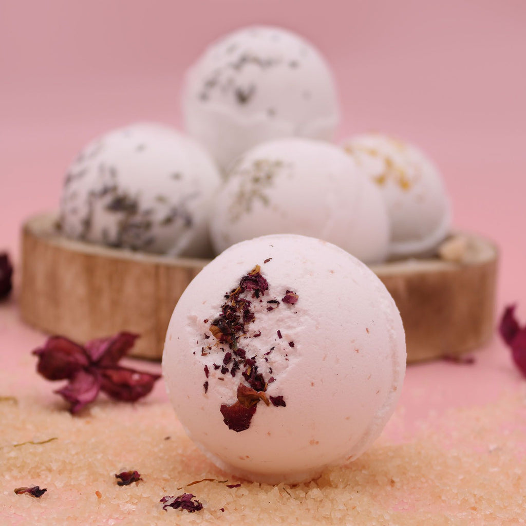 Sensual Himalayan Salt Bath Bomb with Ylang Ylang & Coconut Oil