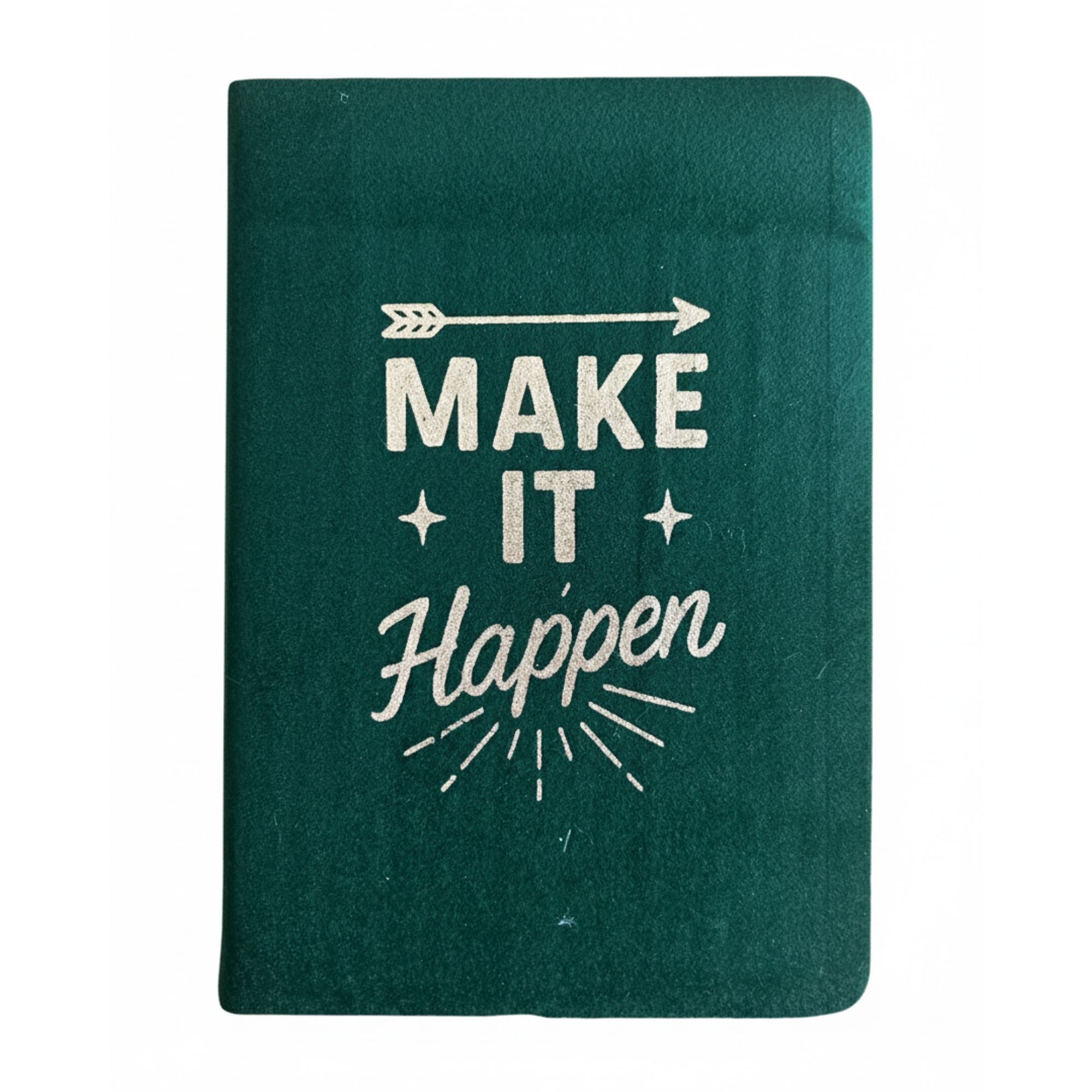Dark Green Velvet Notebook with 80 Pages for Creative Writing