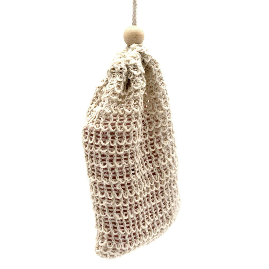 Nature Soap Bag Made from Washed Jute for Eco Friendly Bathing