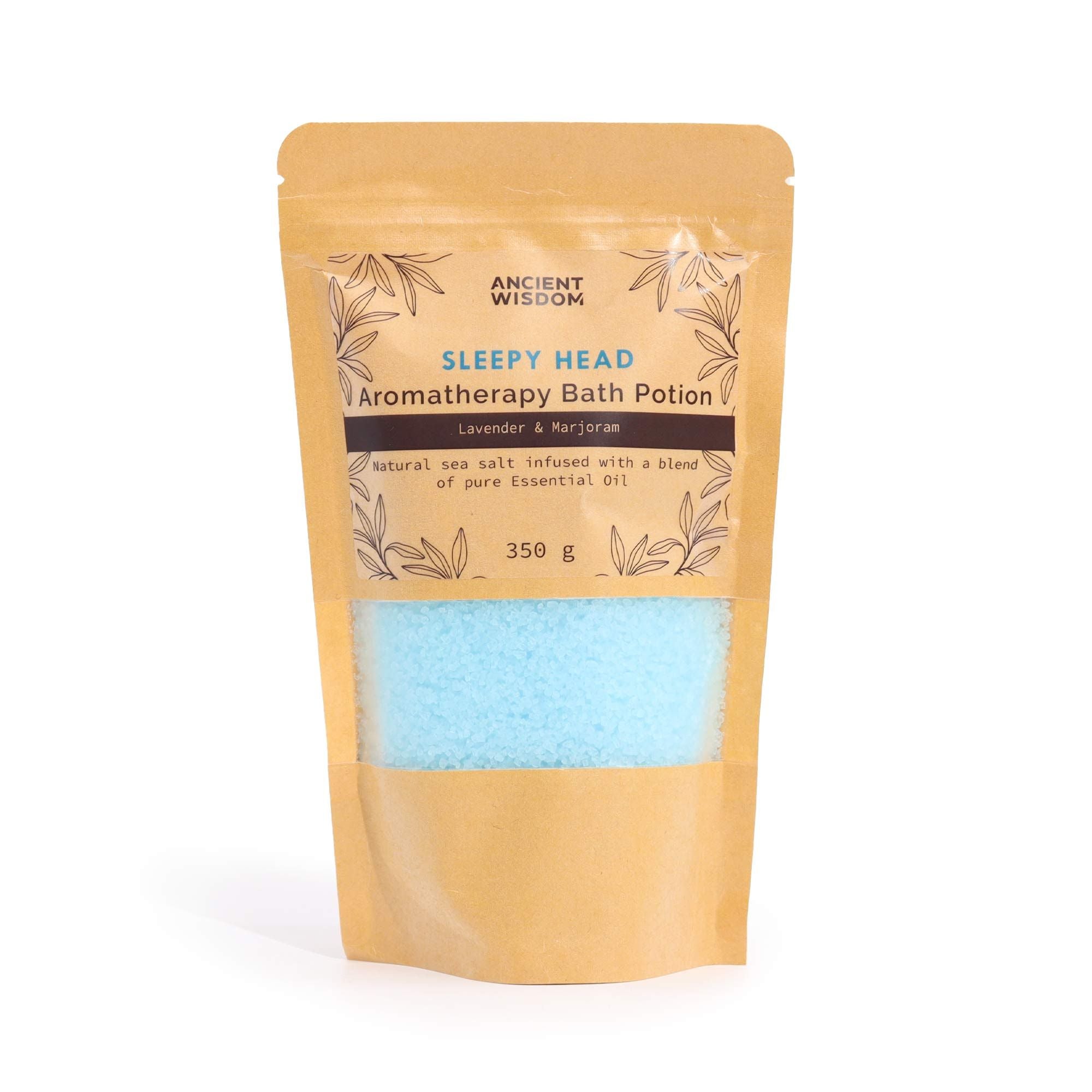 Aromatherapy Bath Potion in Kraft Bag 350g Sleepy Head Blend