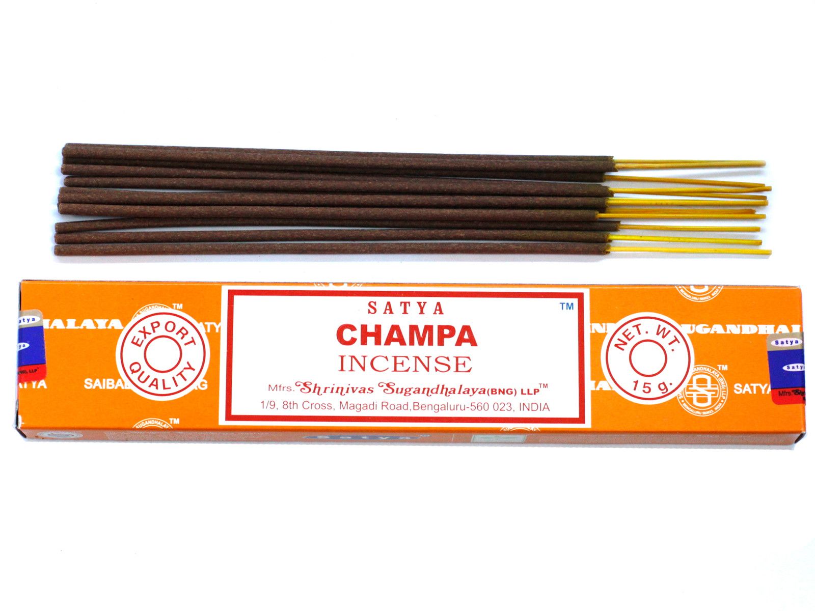 Satya Incense Sticks 15gm with Champa Fragrance for Home Use