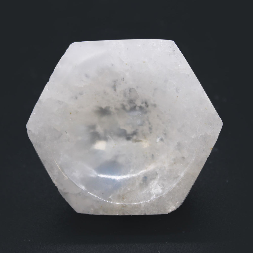 Selenite Hex Bowl 6cm for Stylish Home Decor and Display