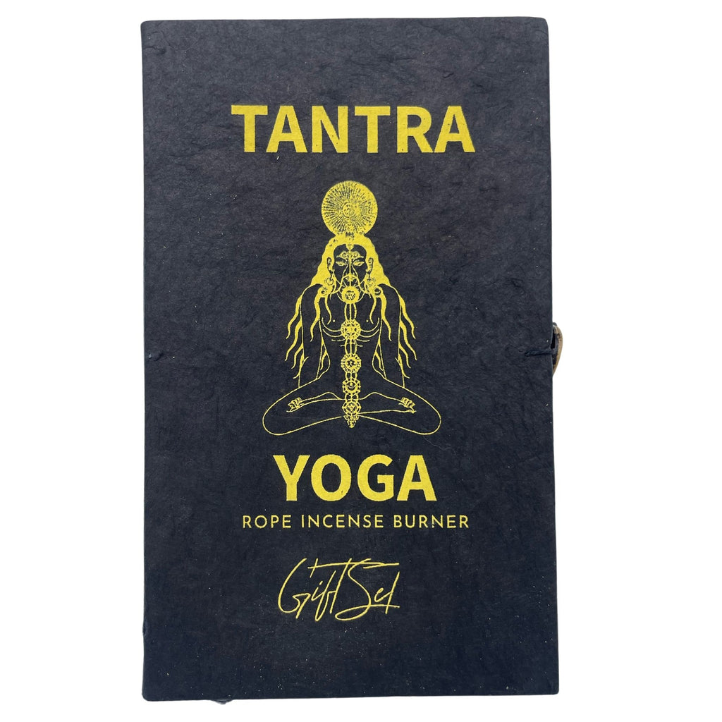 Rope Incense Set with Silver Plated Holder for Yoga Practice