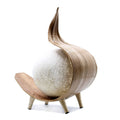 Natural Coconut Lamp in Chocolate Twist for Home Decor Style