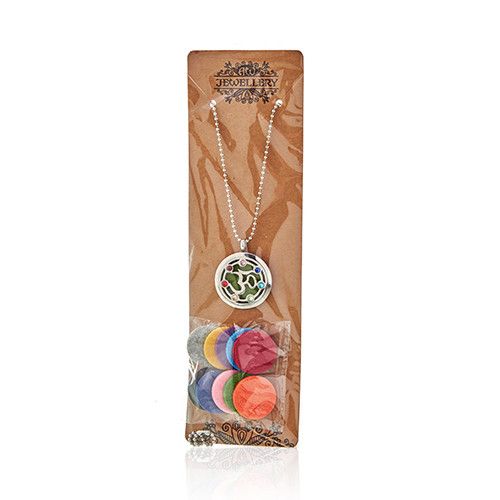 Aromatherapy Jewellery Necklace Yoga Chakra Diffuser 30mm Design
