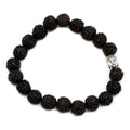 Rudraksha Buddha Bangle Mala with Dark Beads for Stylish Look